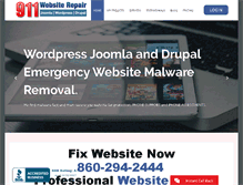 Tablet Screenshot of 911websiterepair.com